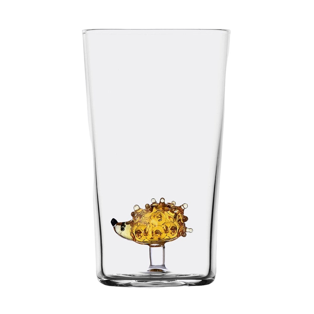 Water glass, 5.12 inches, hedgehog, Animal Farm by Alessandra Baldereschi - ICHENDORF