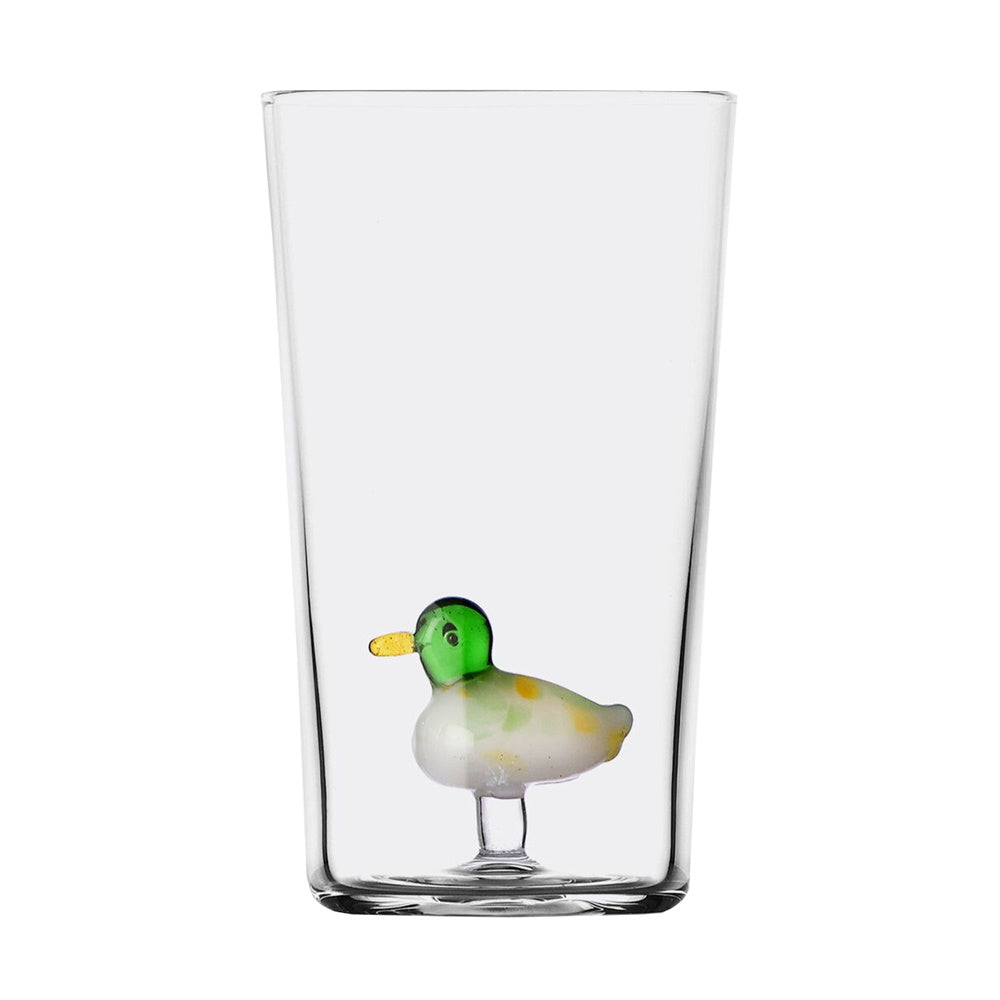 Water glass, 5.12 inches, duck, Animal Farm by Alessandra Baldereschi - ICHENDORF
