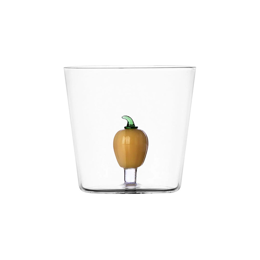 Water glass, 3.1 inches, bell pepper, Vegetables by Alessandra Baldereschi - ICHENDORF