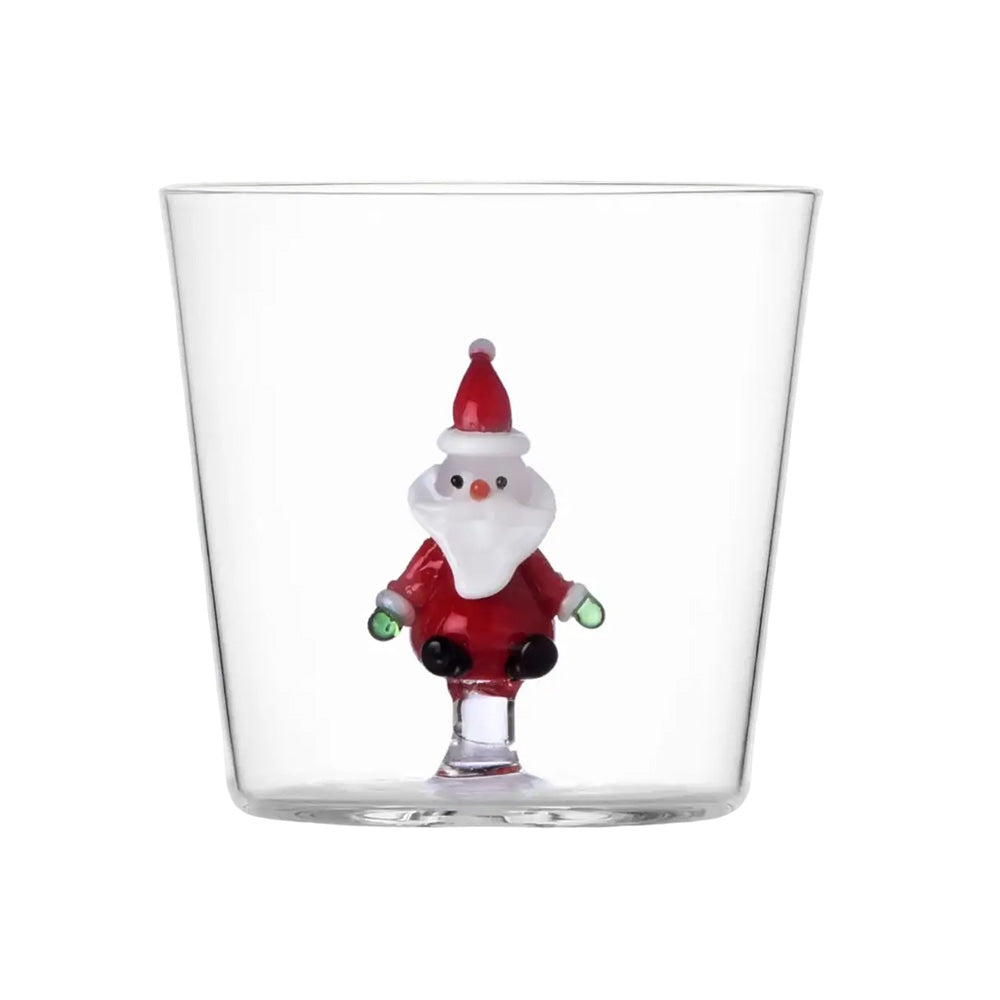 Water Glass, 3.1 inches, Santa Claus, Christmas Tales by Alessandra Baldereschi - ICHENDORF