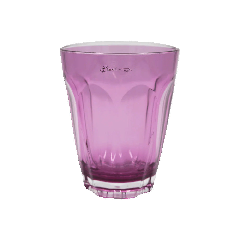 Water Glass, Purple Acrylic, Aqua - BACI MILANO