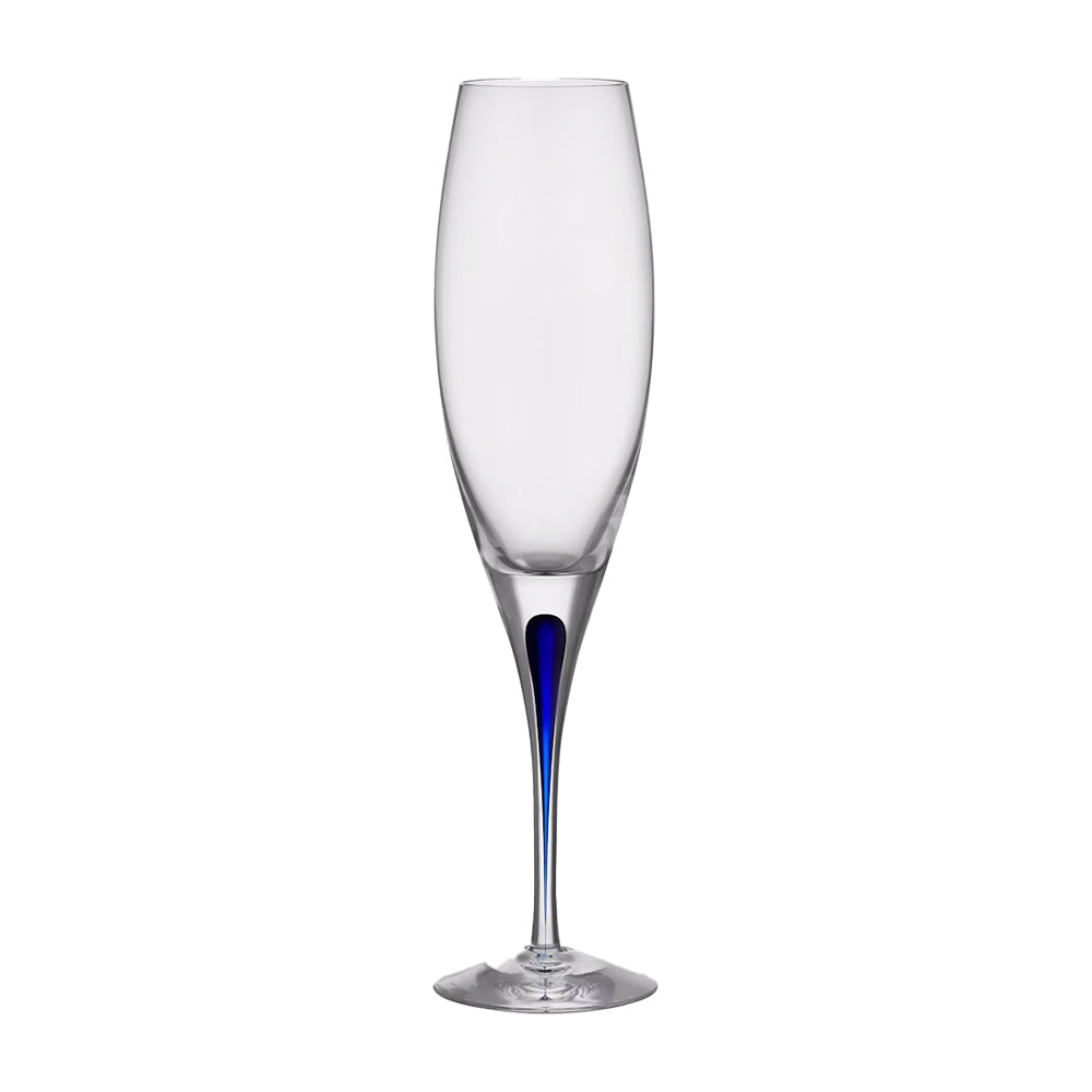 Champagne glass, Intermezzo Blue by Erika Lagerbielke - ORREFORS