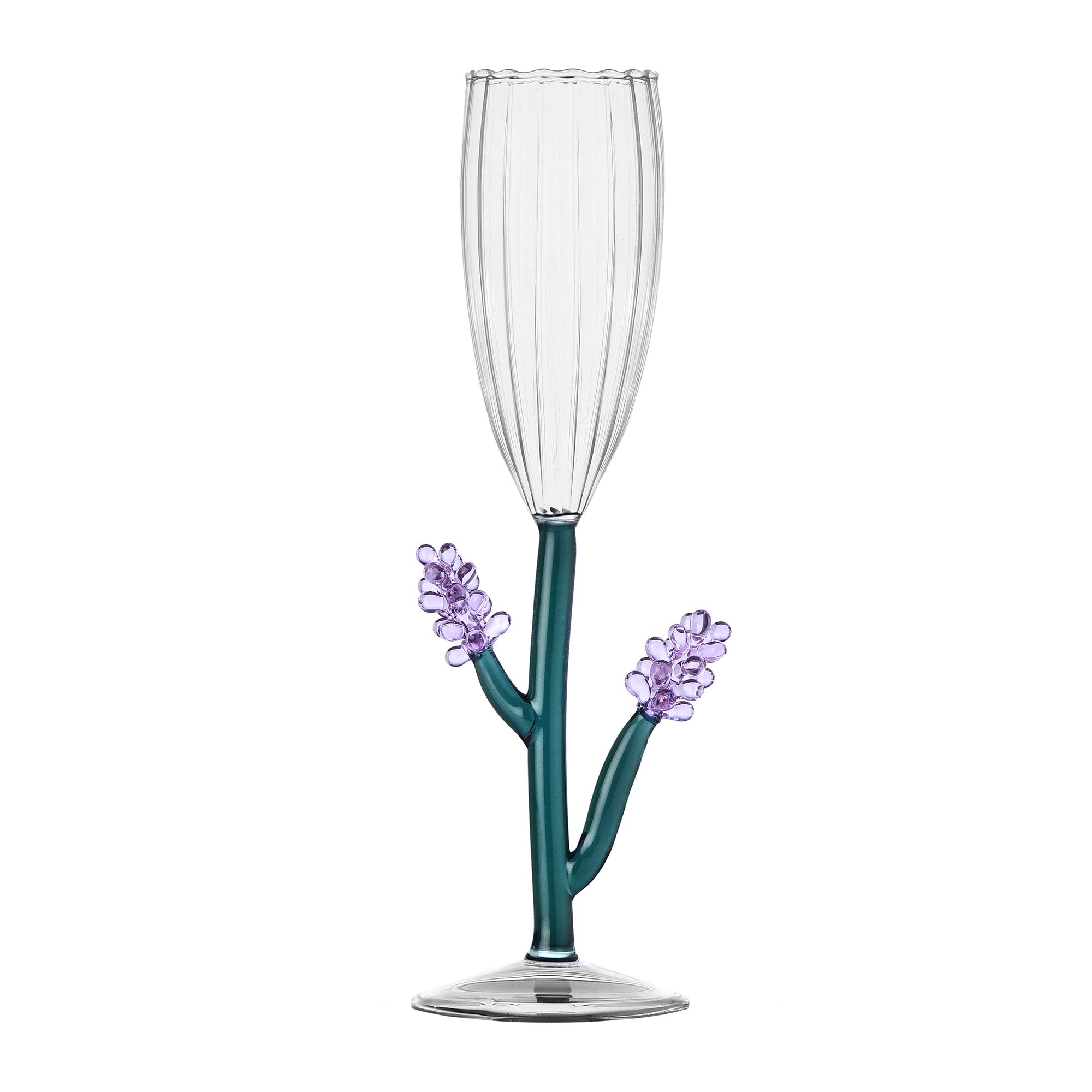 Champagne glass, Lavender, Botanica by Alessandra Baldereschi - ICHENDORF