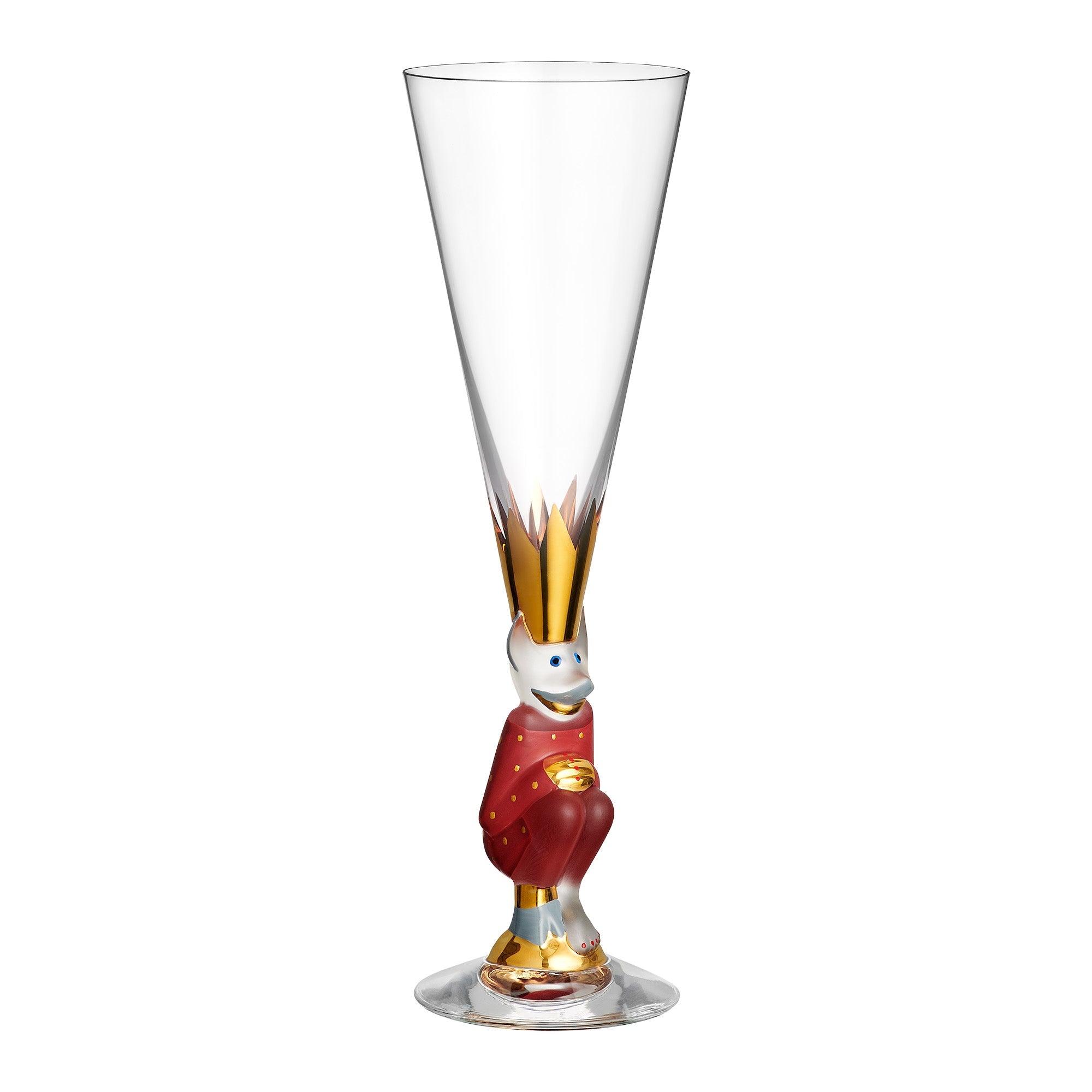 Champagne Glass, Red, 6.4 fl oz, The Sparkling Devil by Gunnar Cyren - ORREFORS