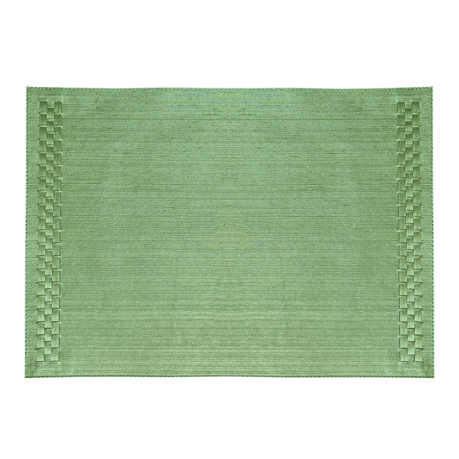 Set of 6 placemats, 17.7x13 in, green, Brick - SIMONA'S COLLECTION