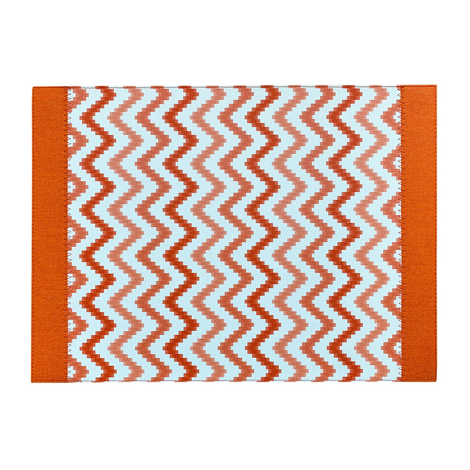 Set of 6 placemats, 17.7x13 in, orange, Napoli - SIMONA'S COLLECTION