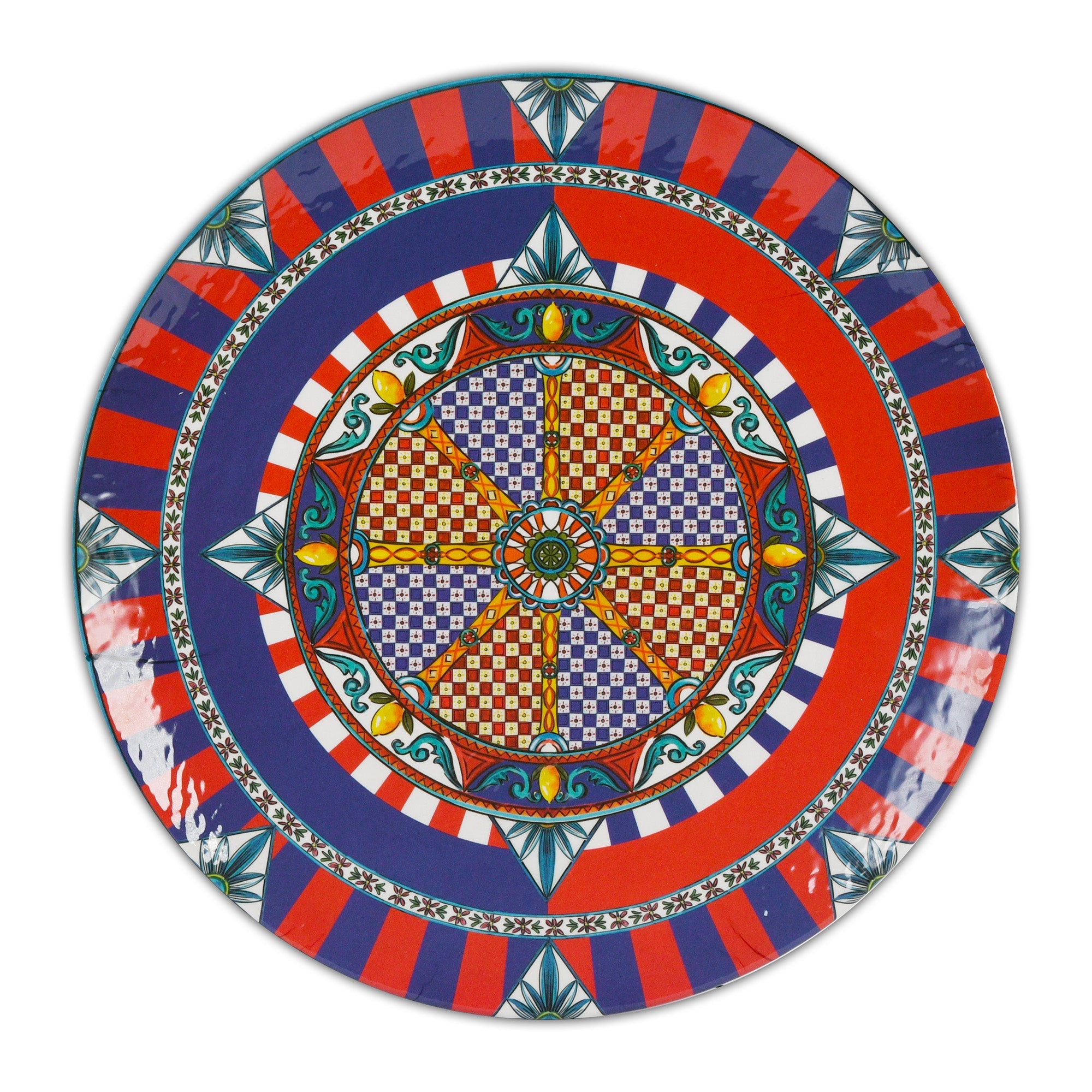 Round platter, melamine, 15.7 inches, Sole Mio - BACI MILANO