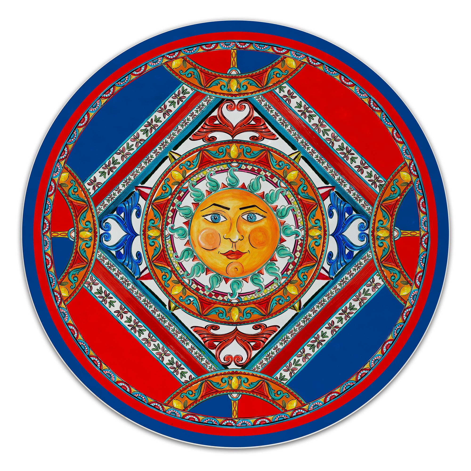 Round platter, melamine, 18.9 inches, Sole Mio - BACI MILANO