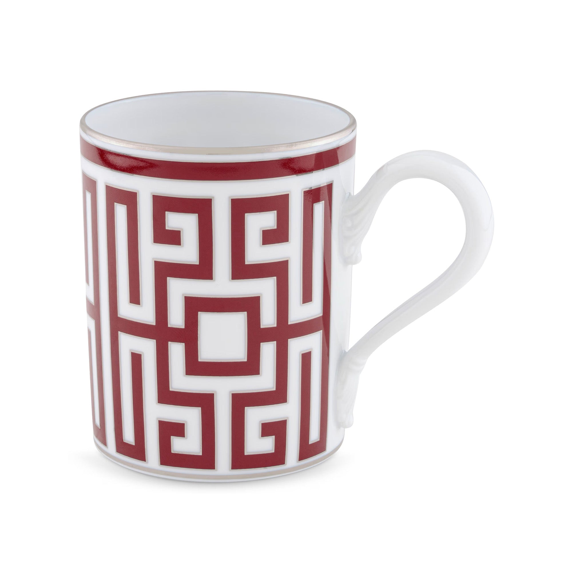 Porcelain mug, 12 oz, Labirinto Scarlatto - GINORI 1735