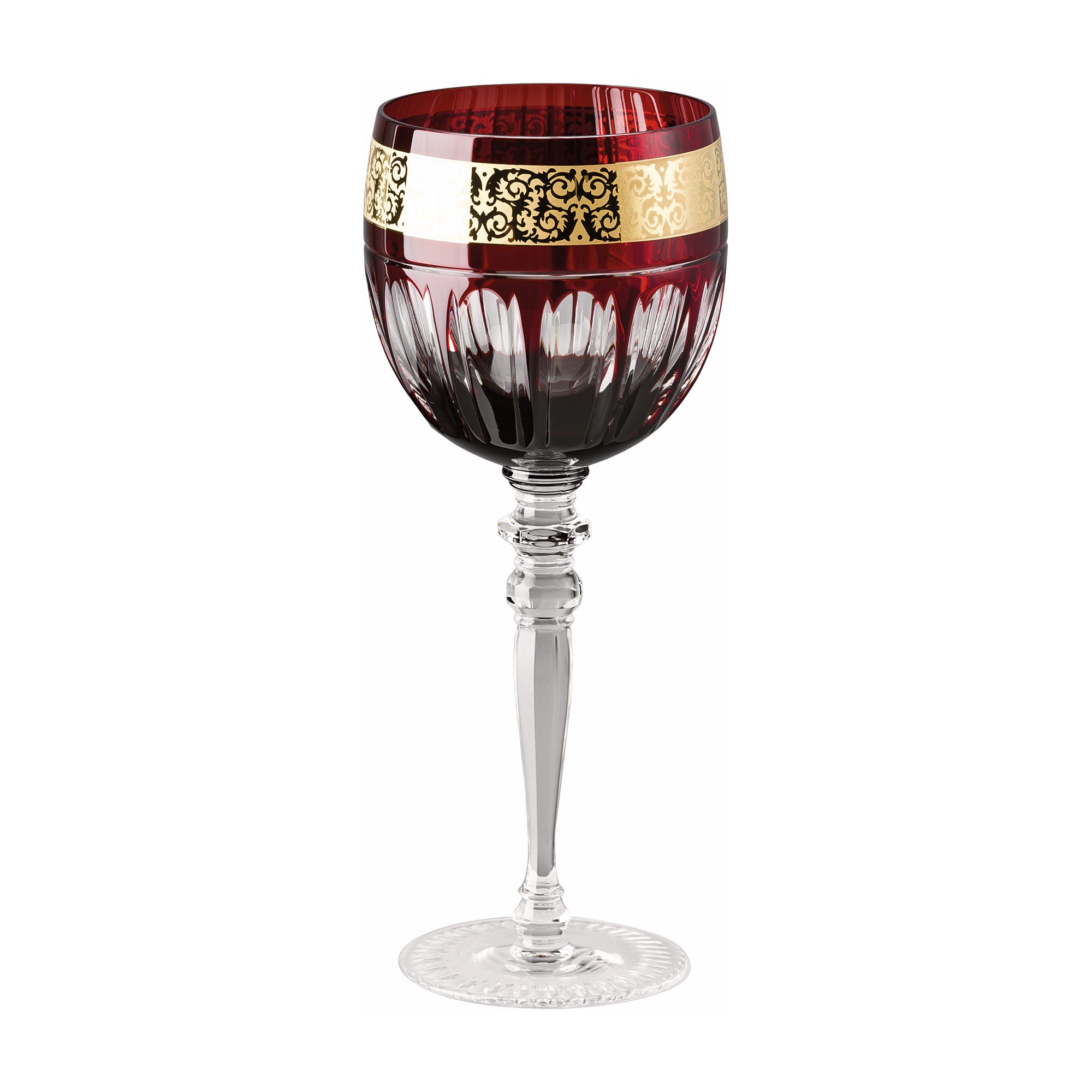 Set of 4 red wine glasses, 9.8 oz, Prestige Gala Red - VERSACE