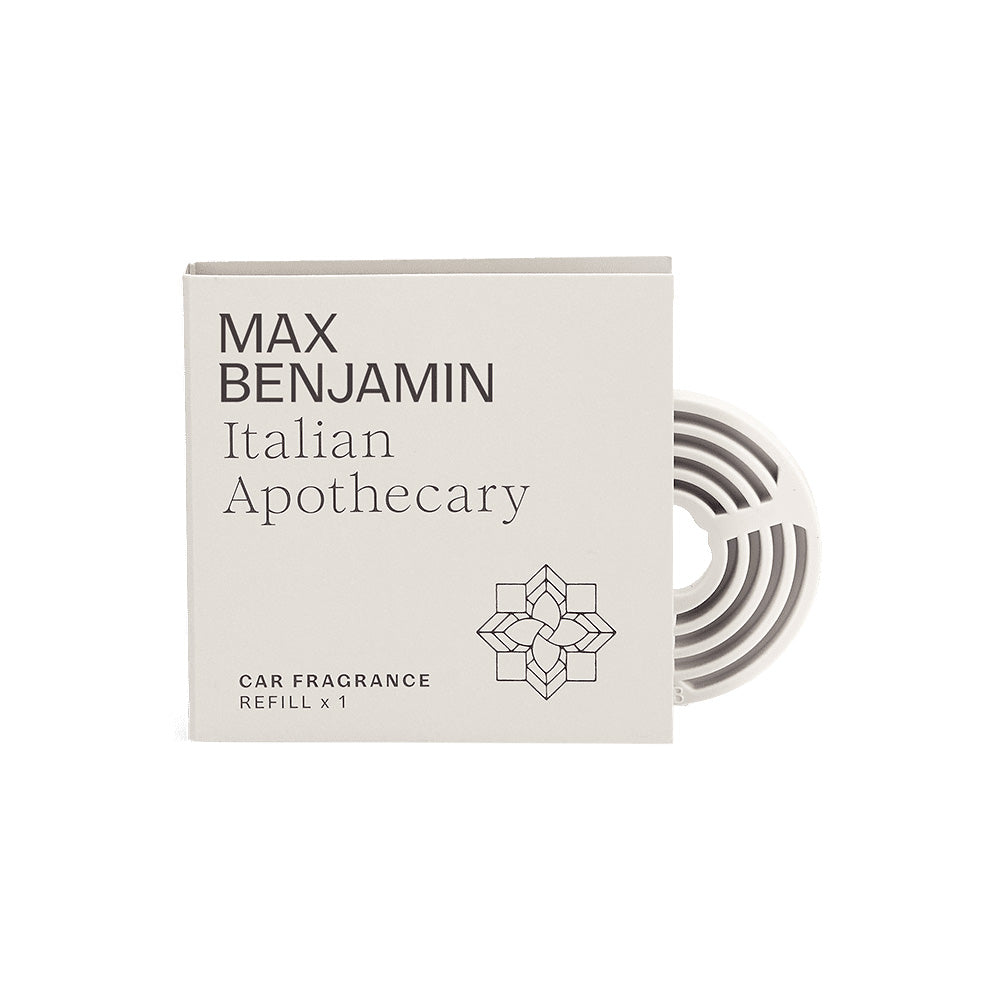 Refill for car air freshener, Italian Apothecary, Car Fragrance - MAX BENJAMIN