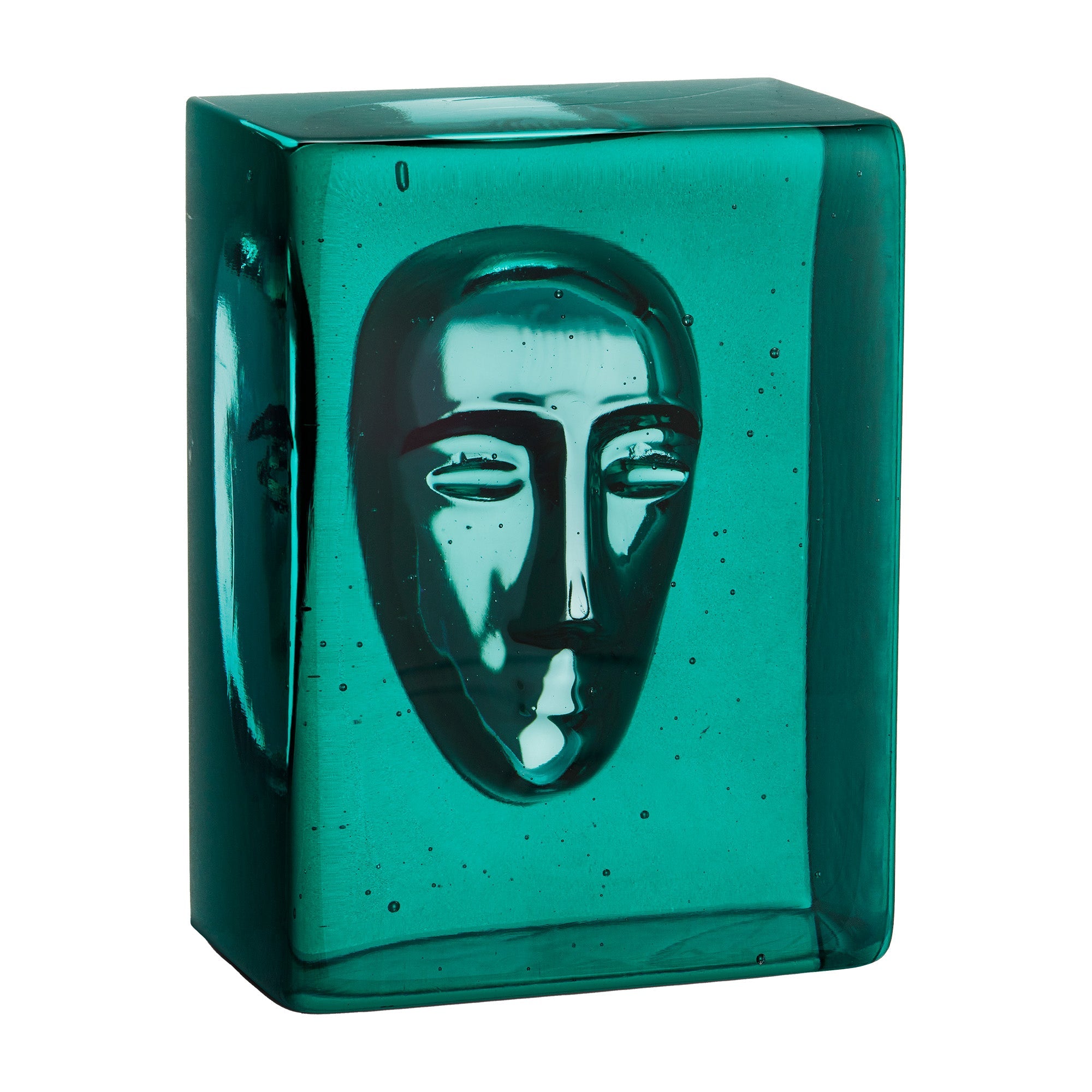 Azur Man Sculpture, Petrol Blue by Bertil Vallien - KOSTA BODA
