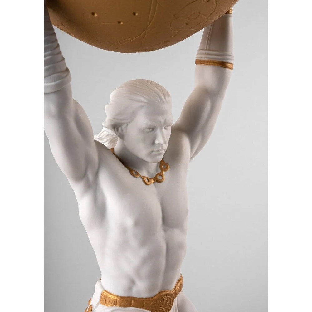 Porcelain sculpture, Atlas by Ernest Massuet - LLADRO