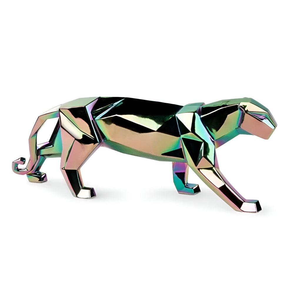 Porcelain sculpture, Iridescent Panther, Origami by Marco Antonio Nogueron - LLADRO