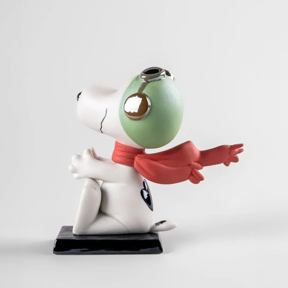 Porcelain sculpture Flying Snoopy by Eva Maria Cuerva - LLADRO