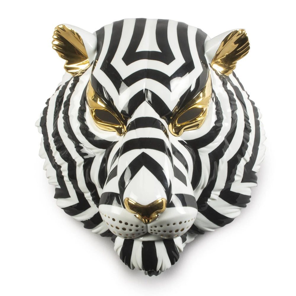 Sculpture Tiger Mask by Jose Luis Santes - LLADRO