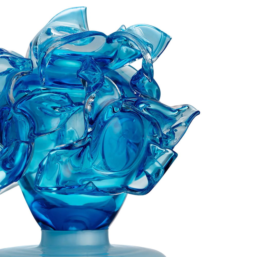 Sculpture vase, Pale Blue, 10.2 inches, Mino by Lena Bergstrom - KOSTA BODA