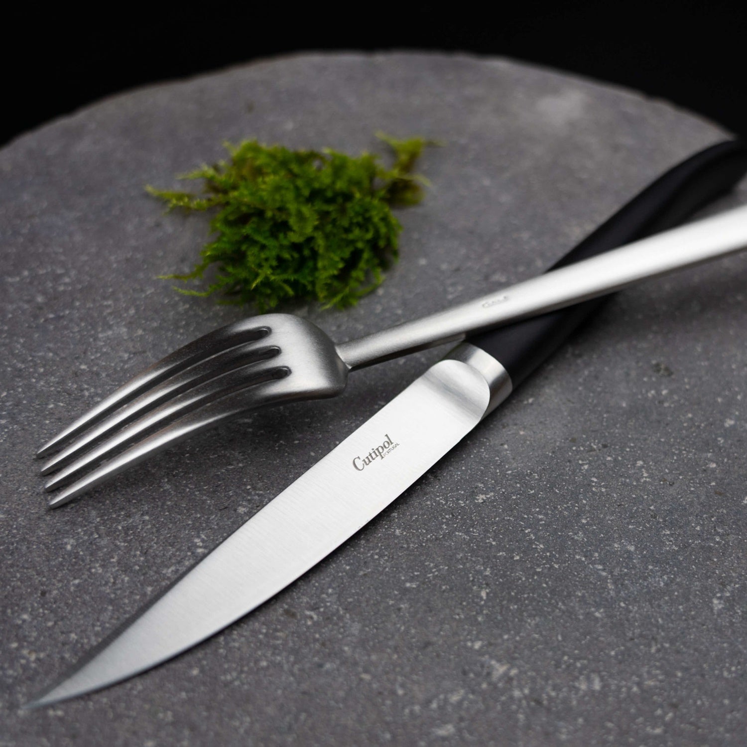 Set of 2 meat knives, made of stainless steel, Rib - CUTIPOL