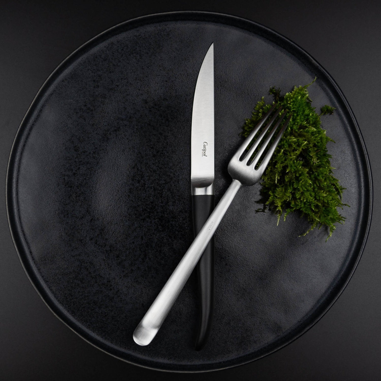 Set of 2 meat knives, made of stainless steel, Rib - CUTIPOL