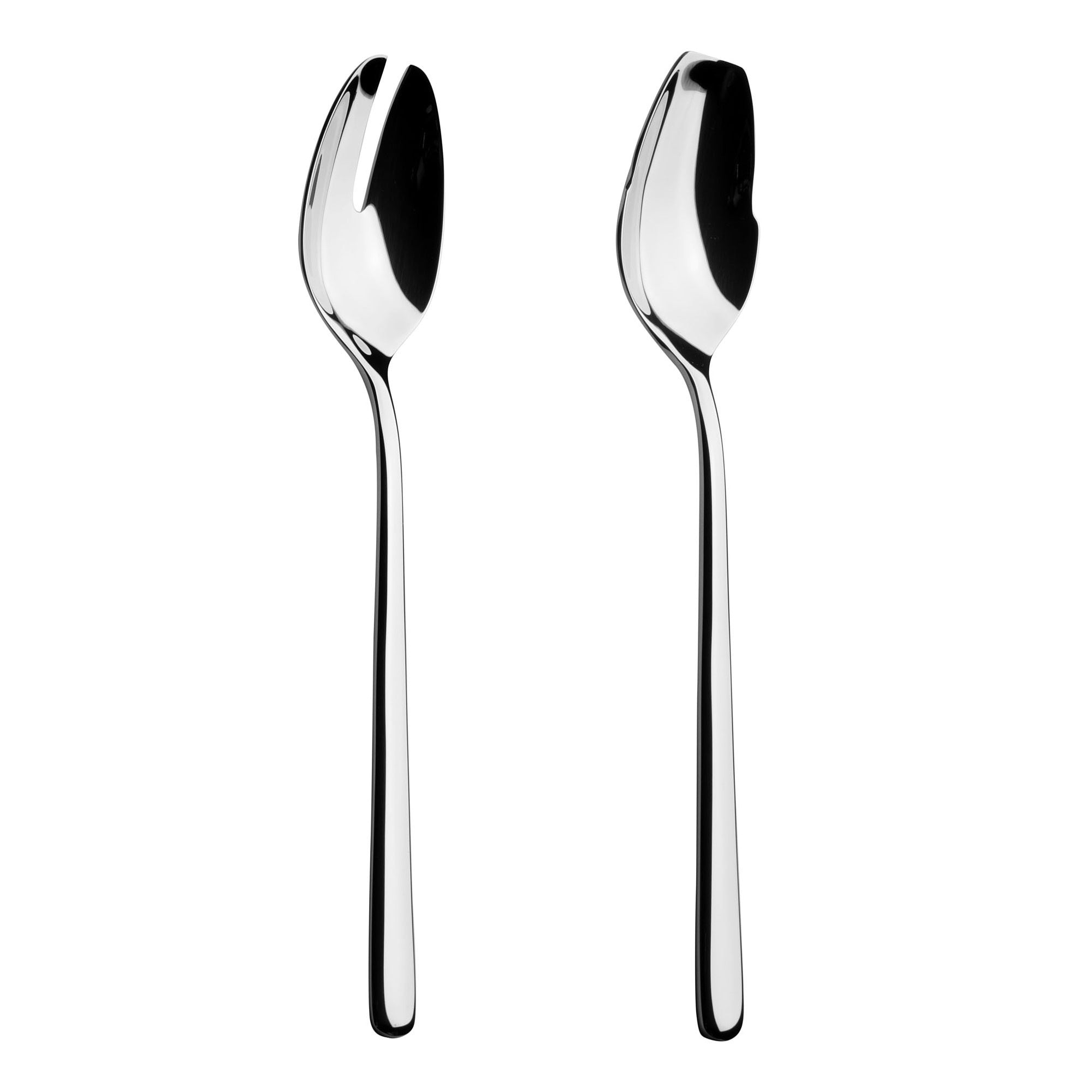 Set of 2 salad pieces, shiny silver, Velvet - VISTA ALEGRE