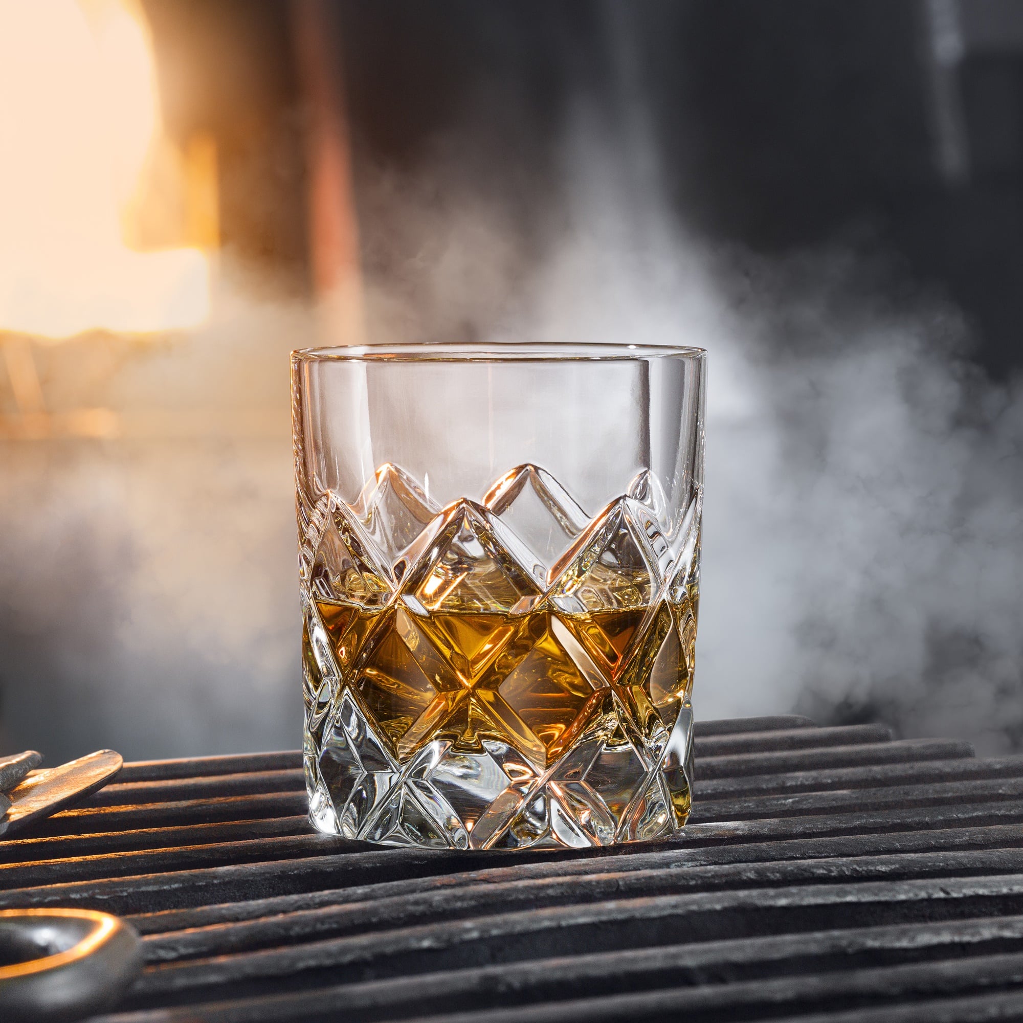 Set of 4 whiskey glasses, 8.5 fl oz, Sofiero by Gunnar Cyren - ORREFORS