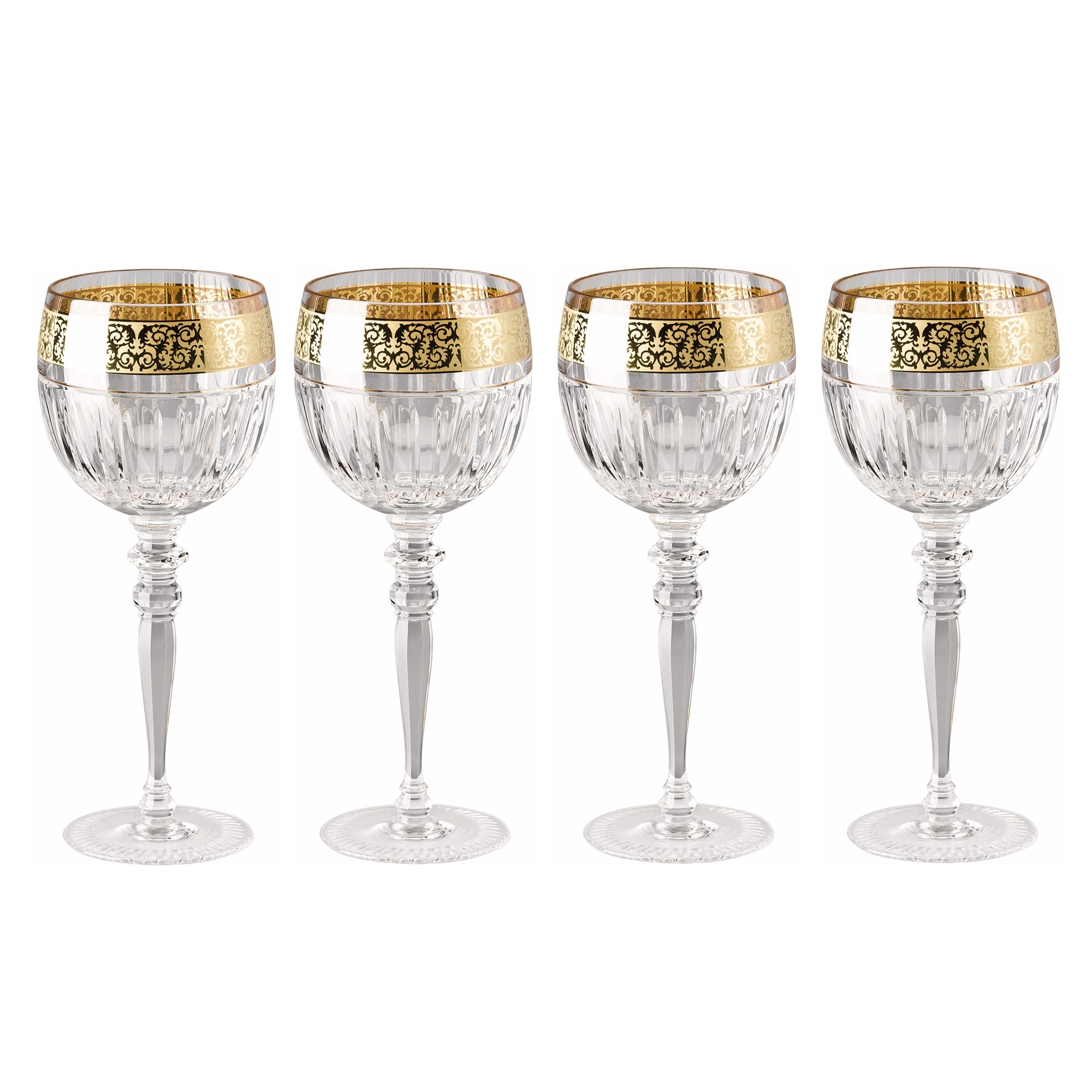 Set of 4 red wine glasses, 9.8 oz, Prestige Gala Clear - VERSACE