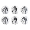 Set of 6 dinner plates, Je te mangerais dans la main by Prune Nourry and JR - Bernardaud