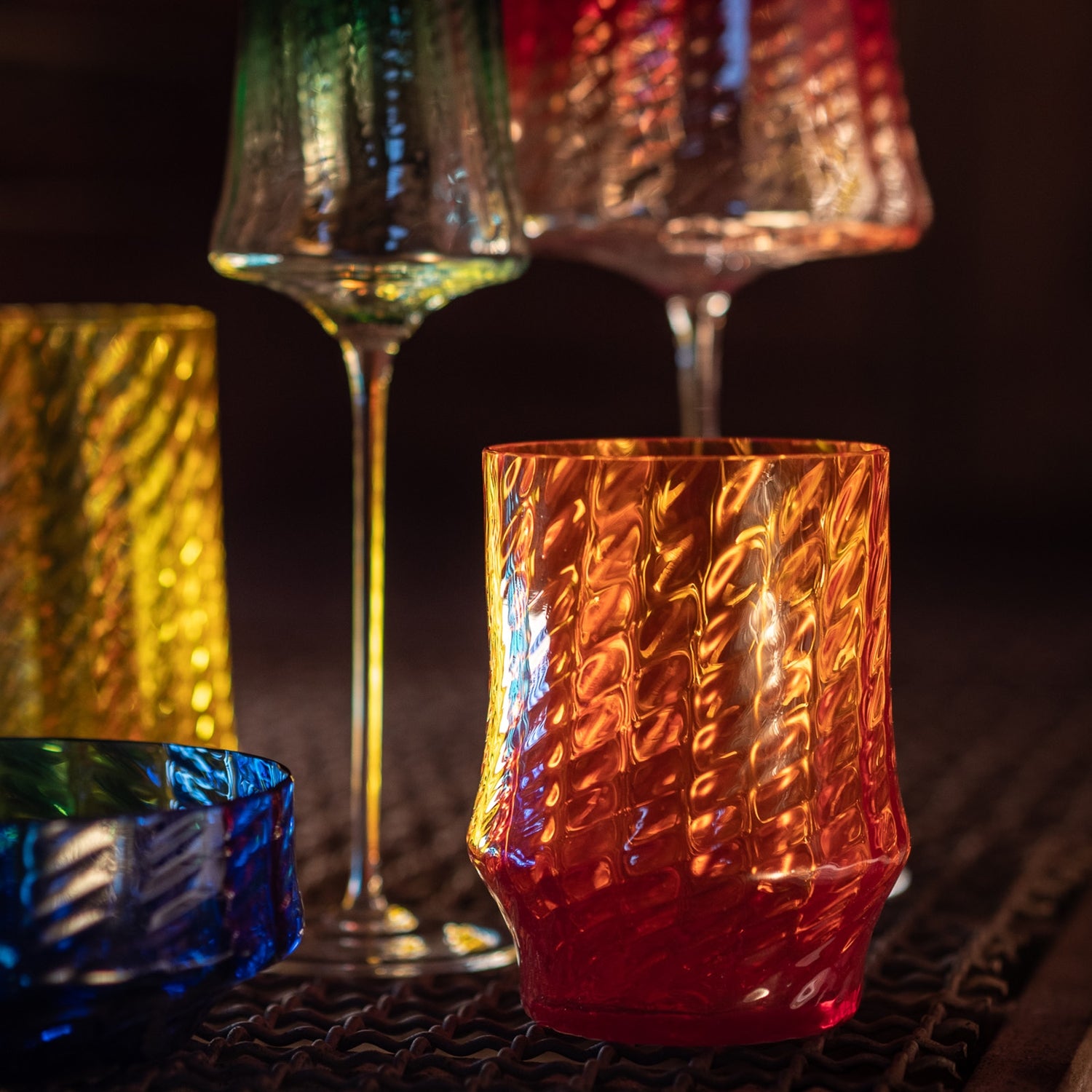 Set of 6 Tumbler Glasses, 13.52 oz, Barena - SALVIATI