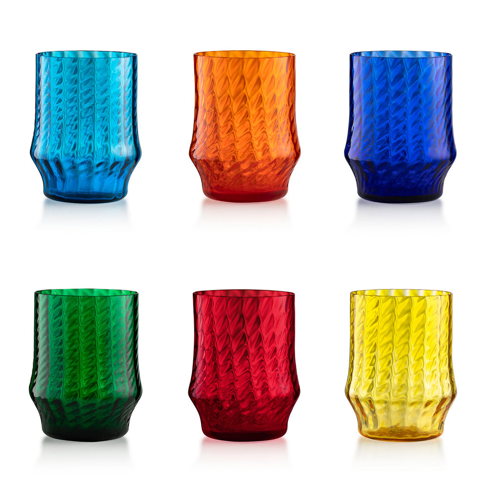 Set of 6 Tumbler Glasses, 13.52 oz, Barena - SALVIATI