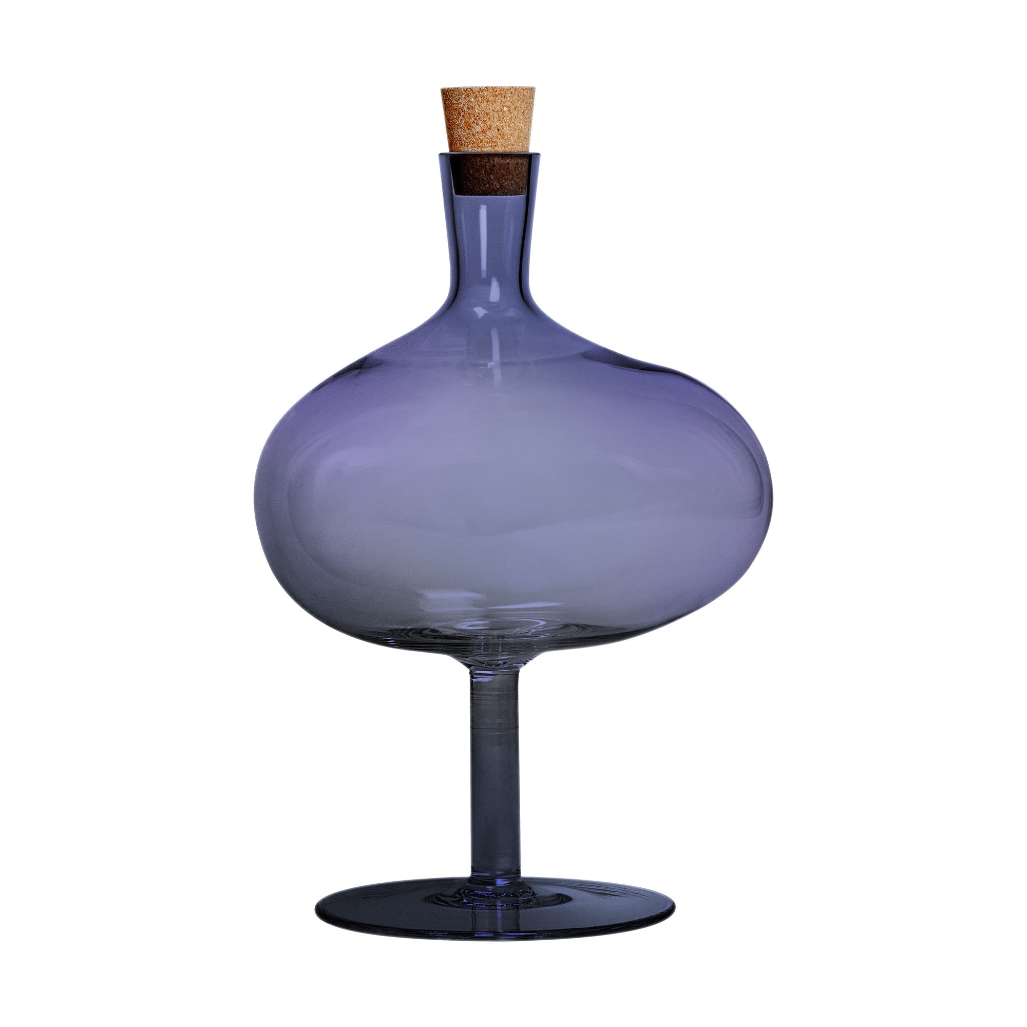 Decorative bottle, 11.4 inches, blue, Bod by Matti & Simon - KOSTA BODA
