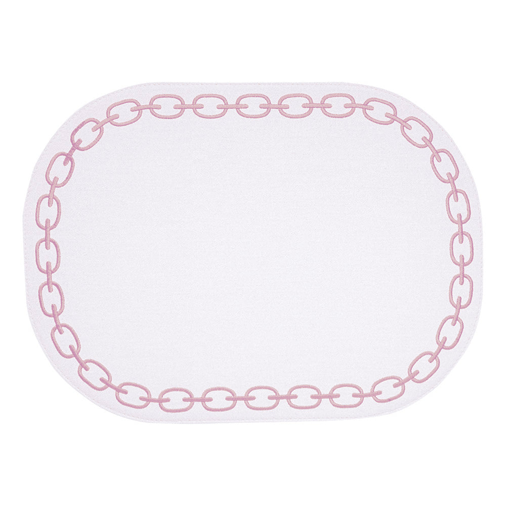 Plate Holder, 44x12.6 inches, Chain White/Pink - SIMONA'S COLLECTION