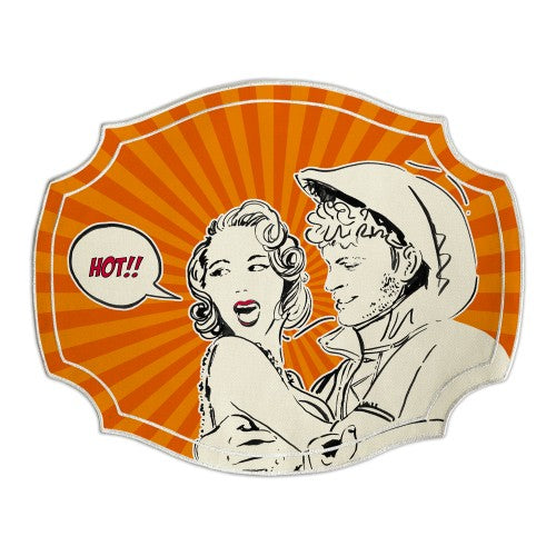 Plate holder, 18.5x15 inches, orange, Gulp - BACI MILANO