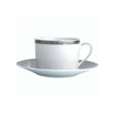 Tea cup and saucer, 5 oz, Feuille d'Argent - BERNARDAUD