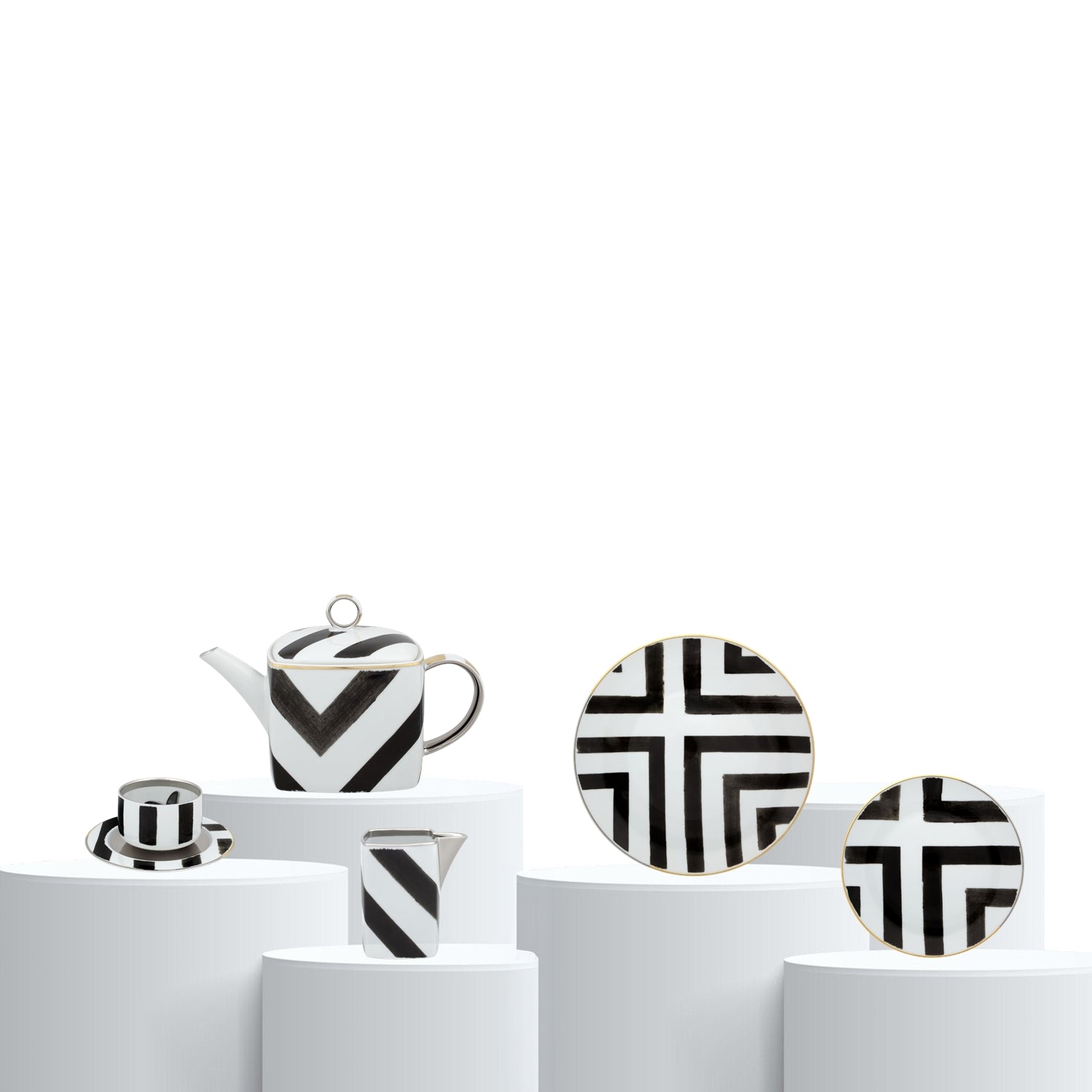 Tea set, 15 pieces, Sol y Sombra - CHRISTIAN LACROIX