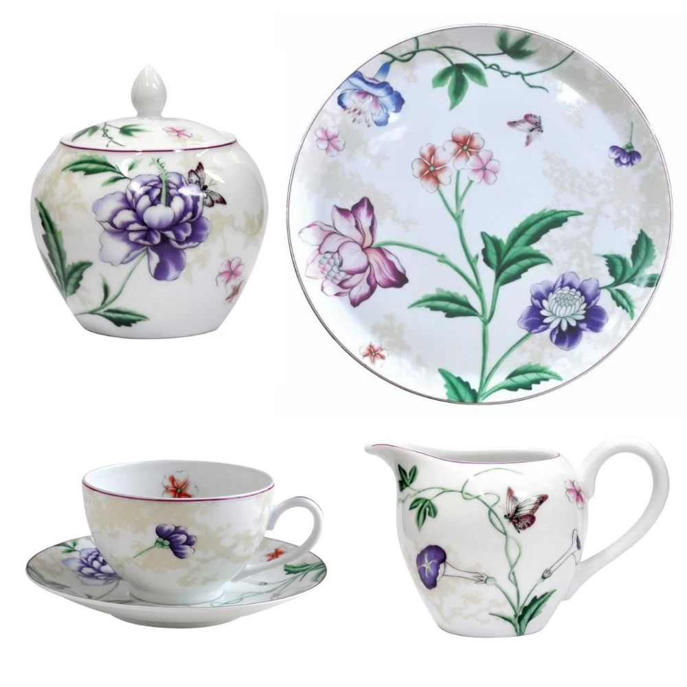 Tea set, 9 pieces, Favorita - BERNARDAUD