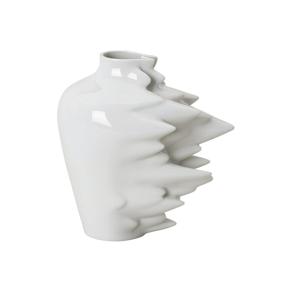 White Porcelain Vase, 5.5 inches, Fast by Cedric Ragot - ROSENTHAL