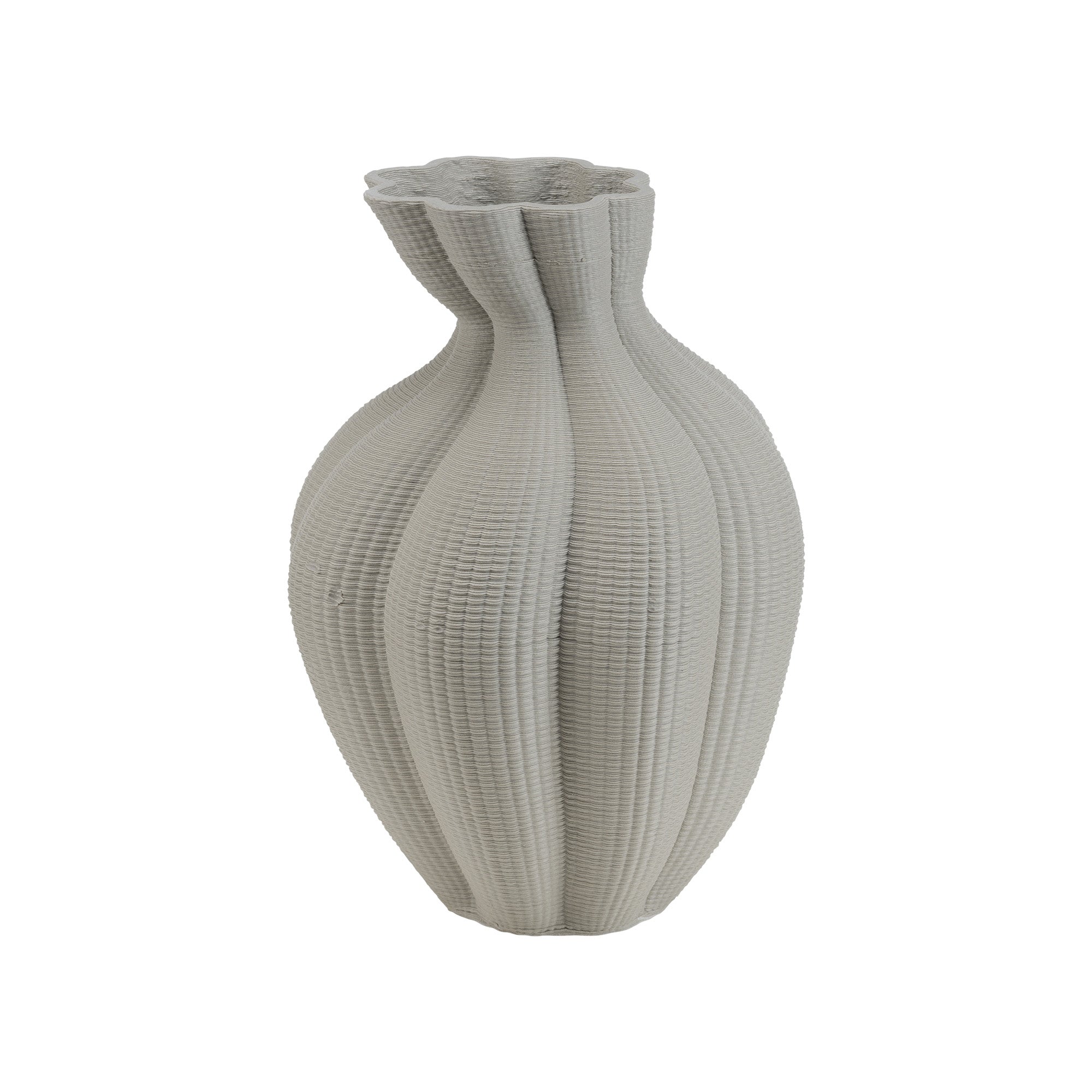 Ceramic Vase, Athena, Gray, 18x11.0 inches - SIMONA'S COLLECTION