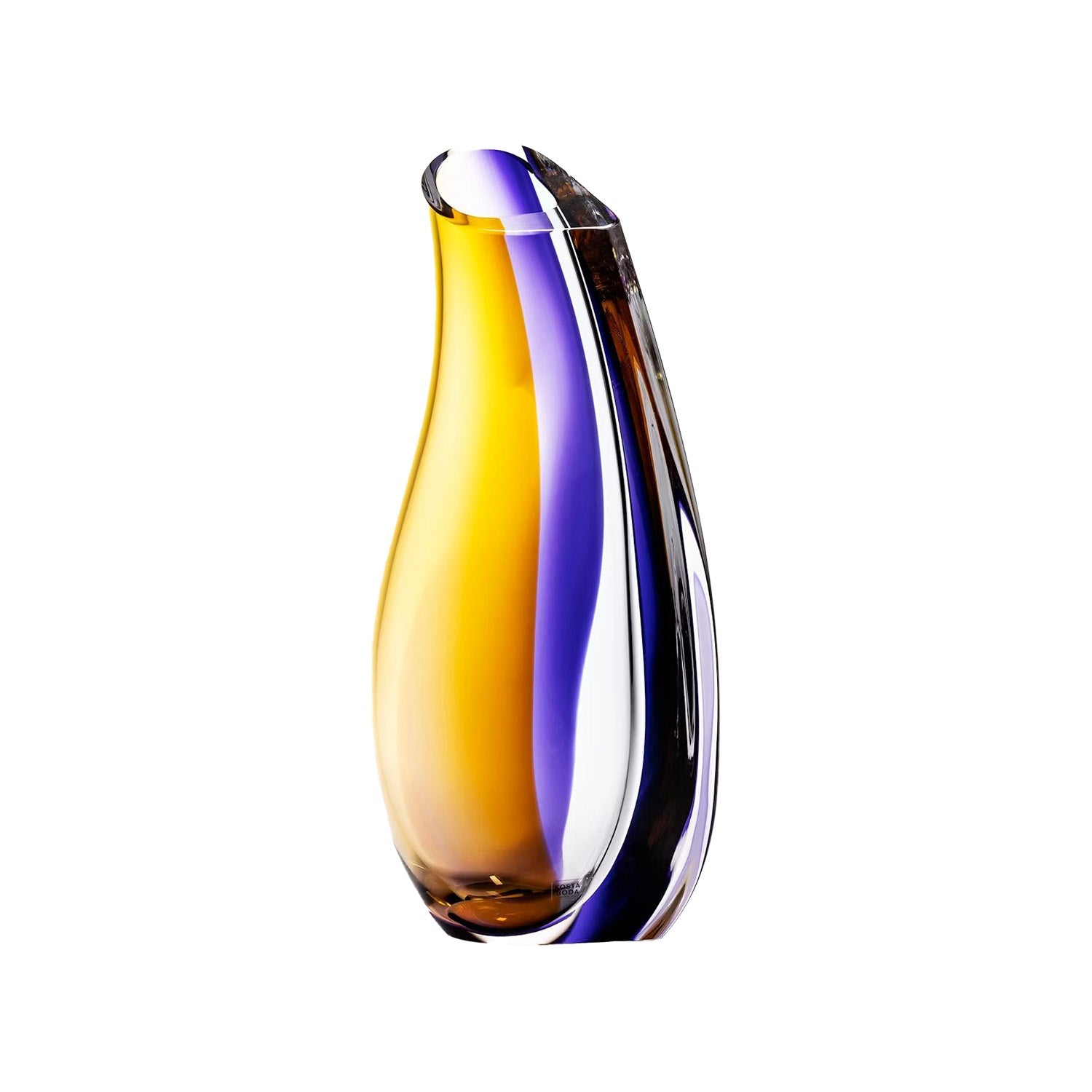 Vase Lila/Amber, 11.4 inches, Orchid by Goran Warff - KOSTA BODA