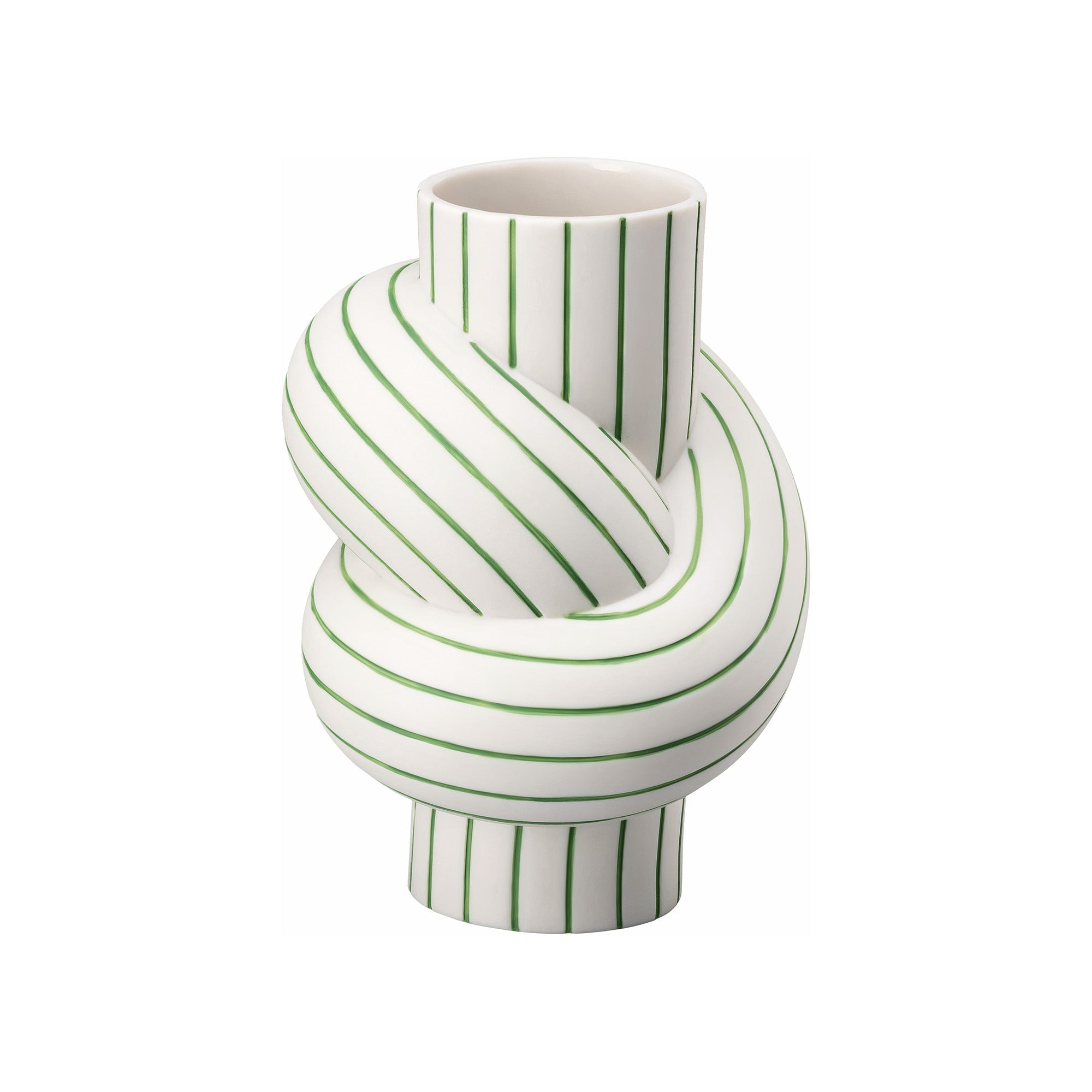 Porcelain vase, 4.7 inches, Node Stripes Apple by Martin Hirth - ROSENTHAL