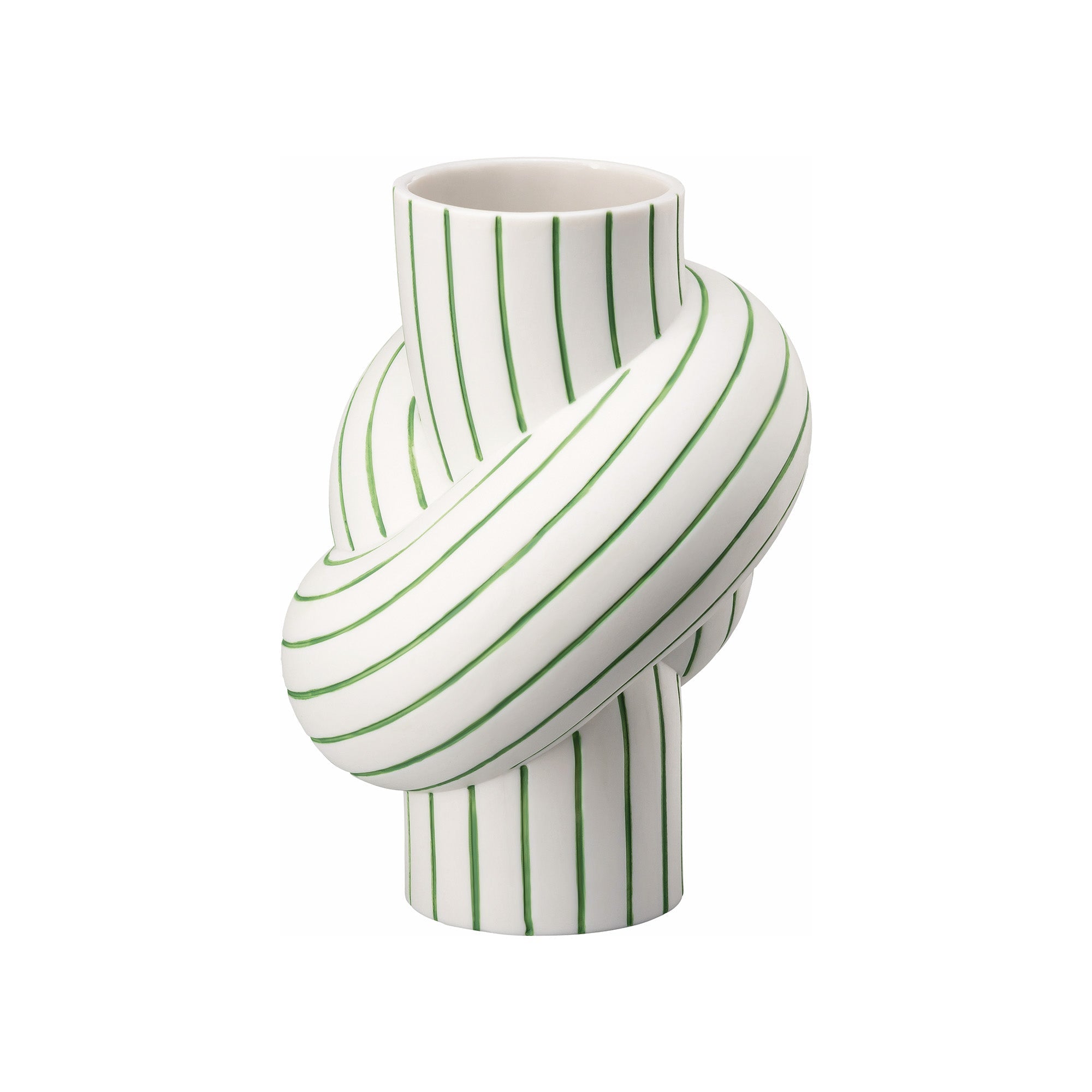 Porcelain vase, 4.7 inches, Node Stripes Apple by Martin Hirth - ROSENTHAL