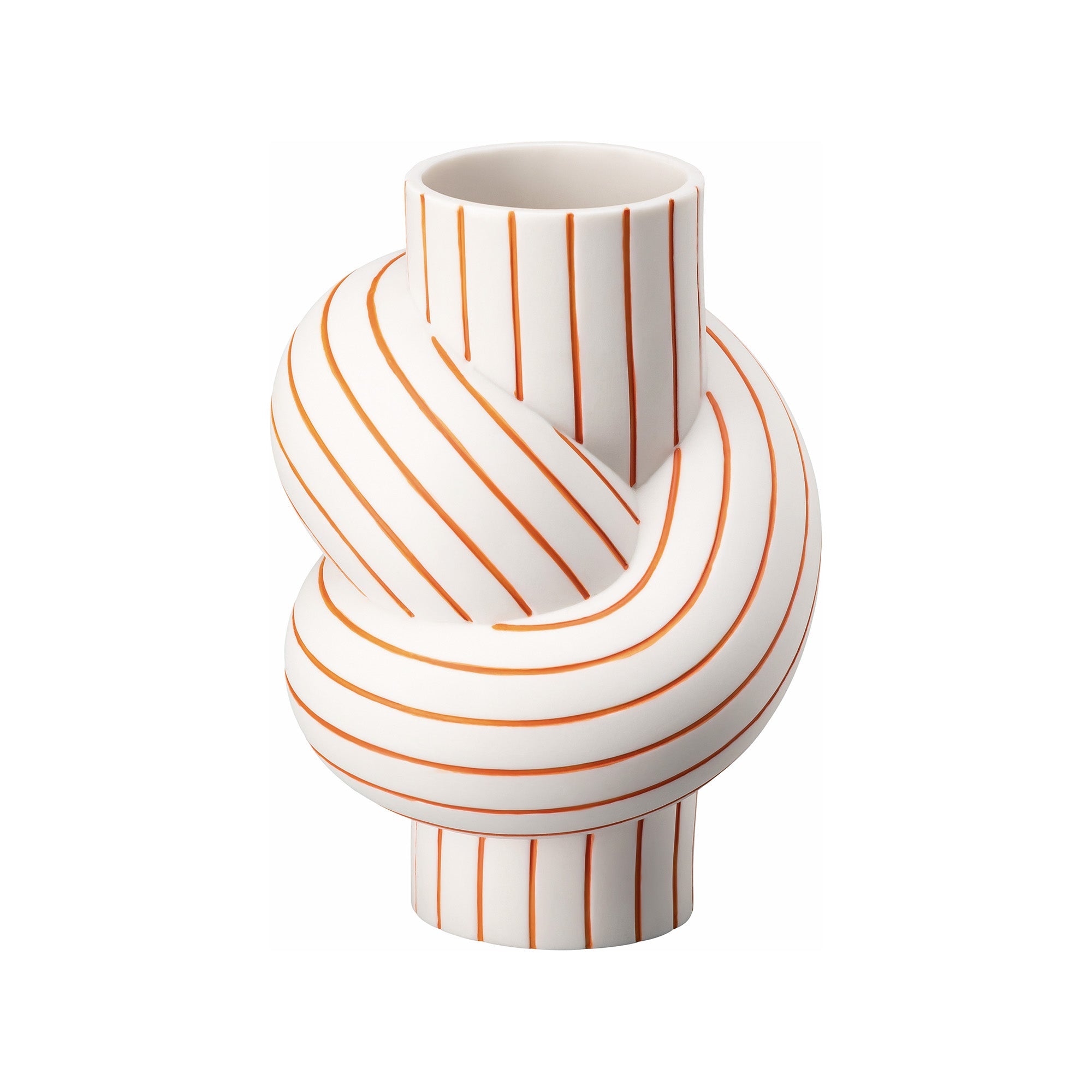 Porcelain vase, 4.7 inches, Node Stripes Mango by Martin Hirth - ROSENTHAL