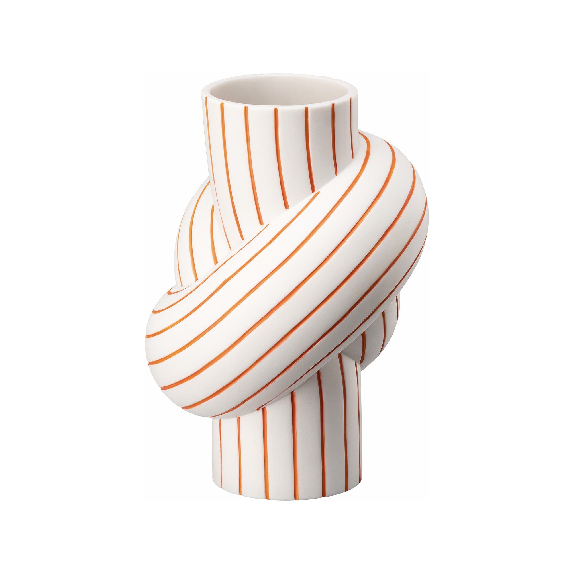 Porcelain vase, 4.7 inches, Node Stripes Mango by Martin Hirth - ROSENTHAL
