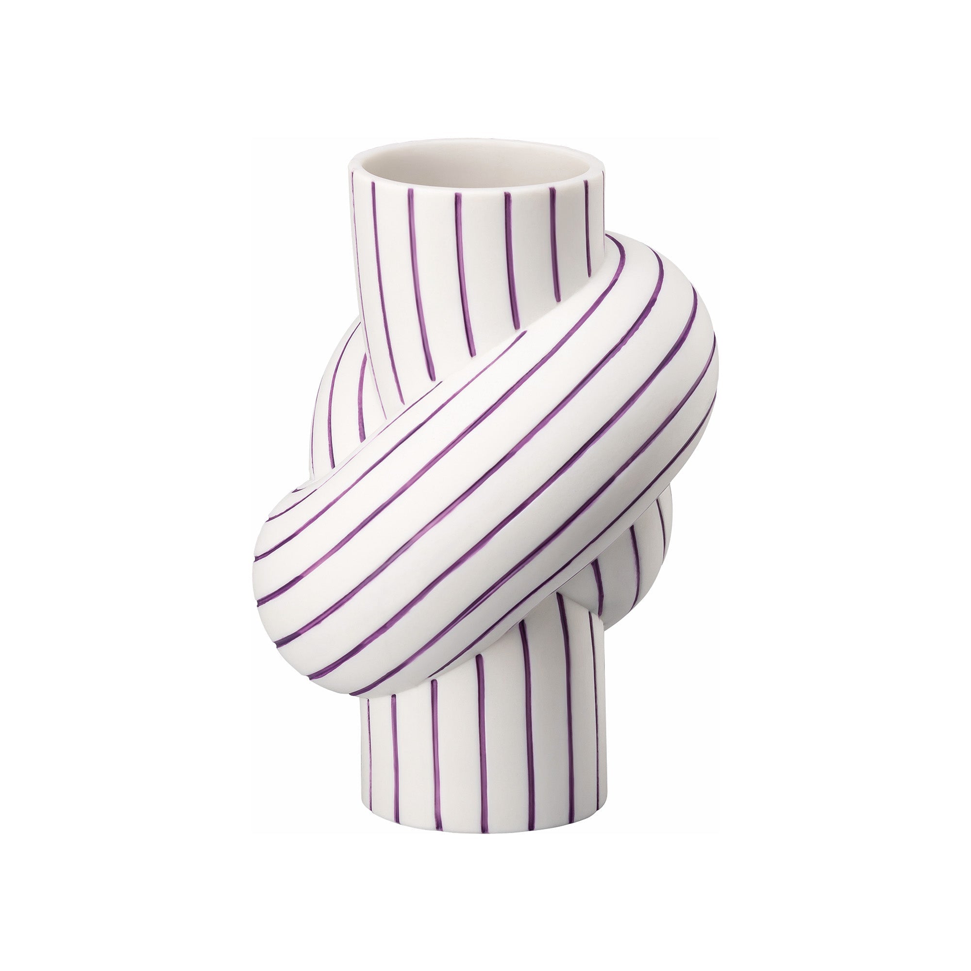 Porcelain vase, 4.7 inches, Node Stripes Plum by Martin Hirth - ROSENTHAL