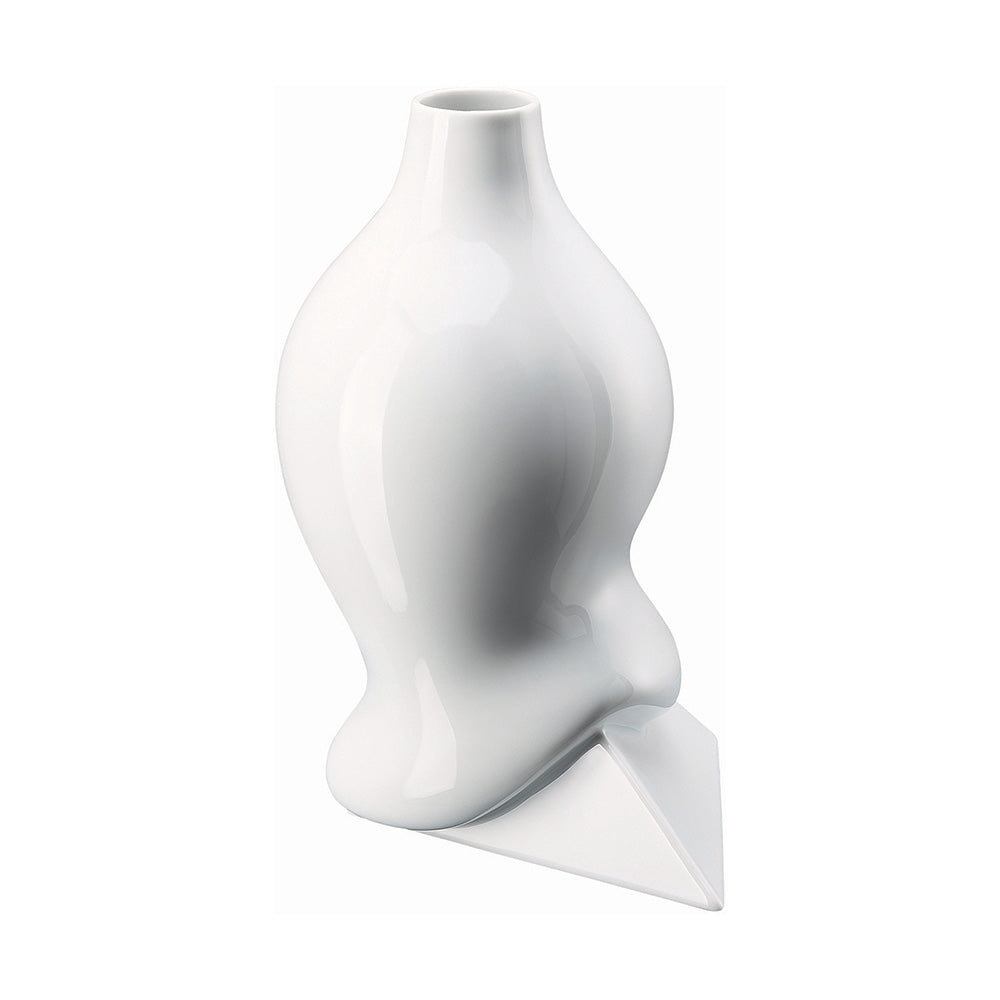Porcelain vase, 11 inches, Sirop White by Cedric Ragot - ROSENTHAL