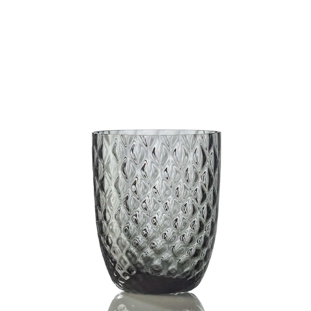 Water glass, 3.9 in, Balloton Grey, Idra - SIMONA'S COLLECTION