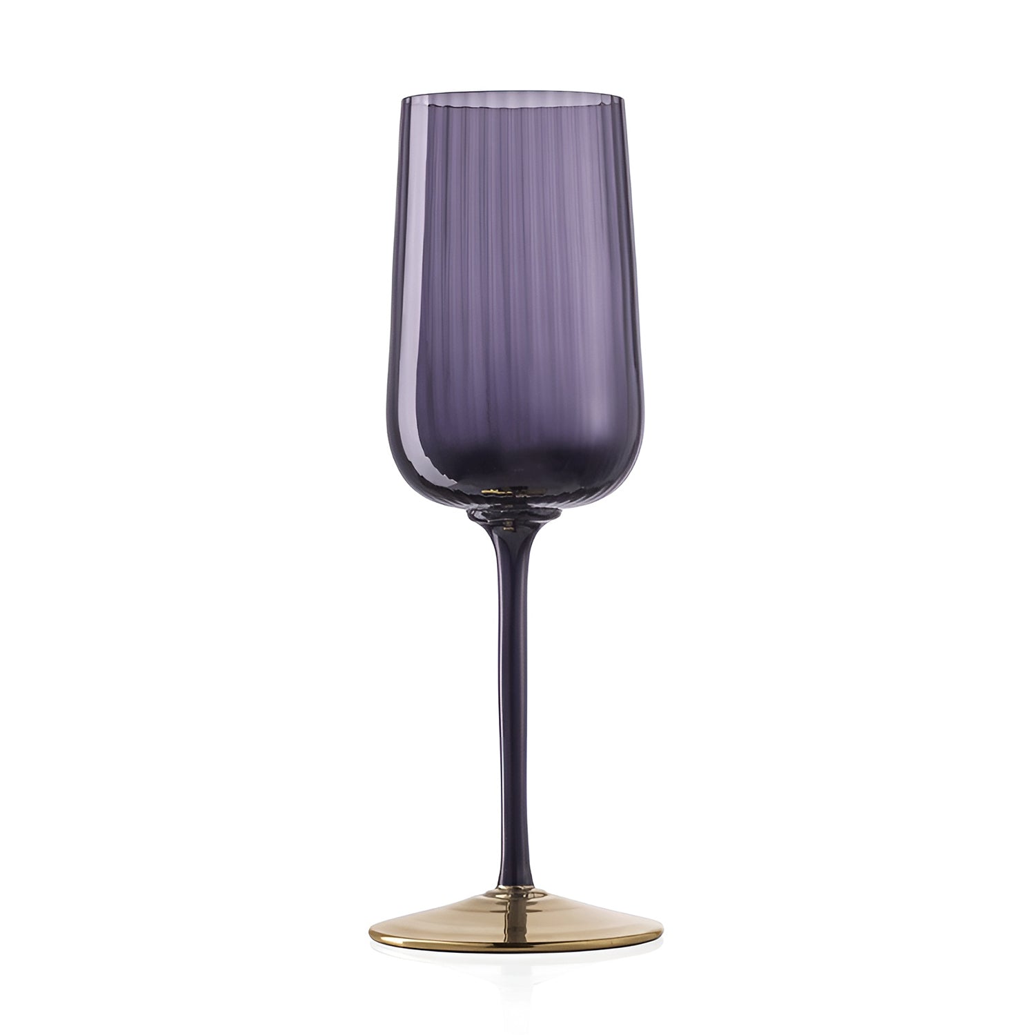 White wine glass, 9 in, Periwinkle/Gold, Cote D'Or - SIMONA'S COLLECTION