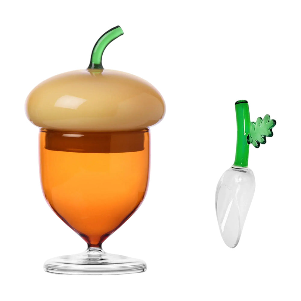 Sugar bowl with spoon, Acorns by Alessandra Baldereschi - ICHENDORF