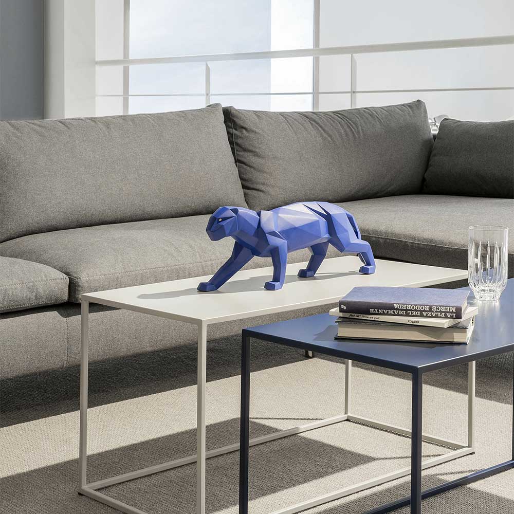 Porcelain sculpture, Blue Panther, Origami by Dept. Decoracion - LLADRO