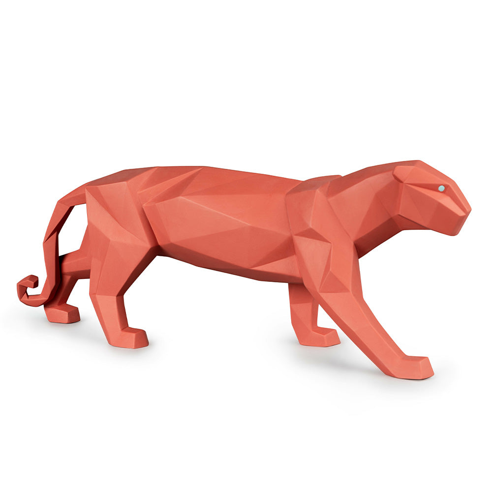 Porcelain sculpture, Coral Panther, Origami by Dept. Decoracion - LLADRO