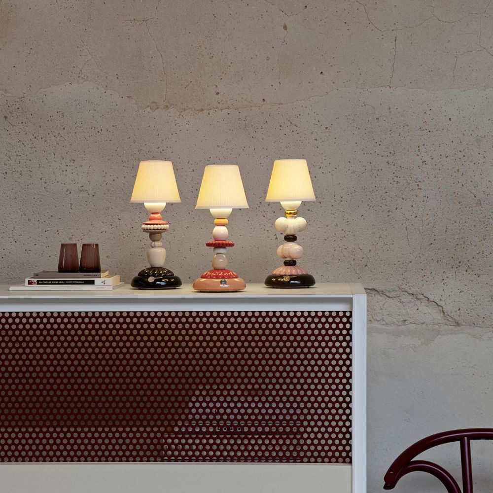 Cactus lamp, pink, Firefly - LLADRO